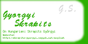 gyorgyi skrapits business card