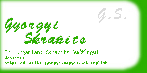 gyorgyi skrapits business card